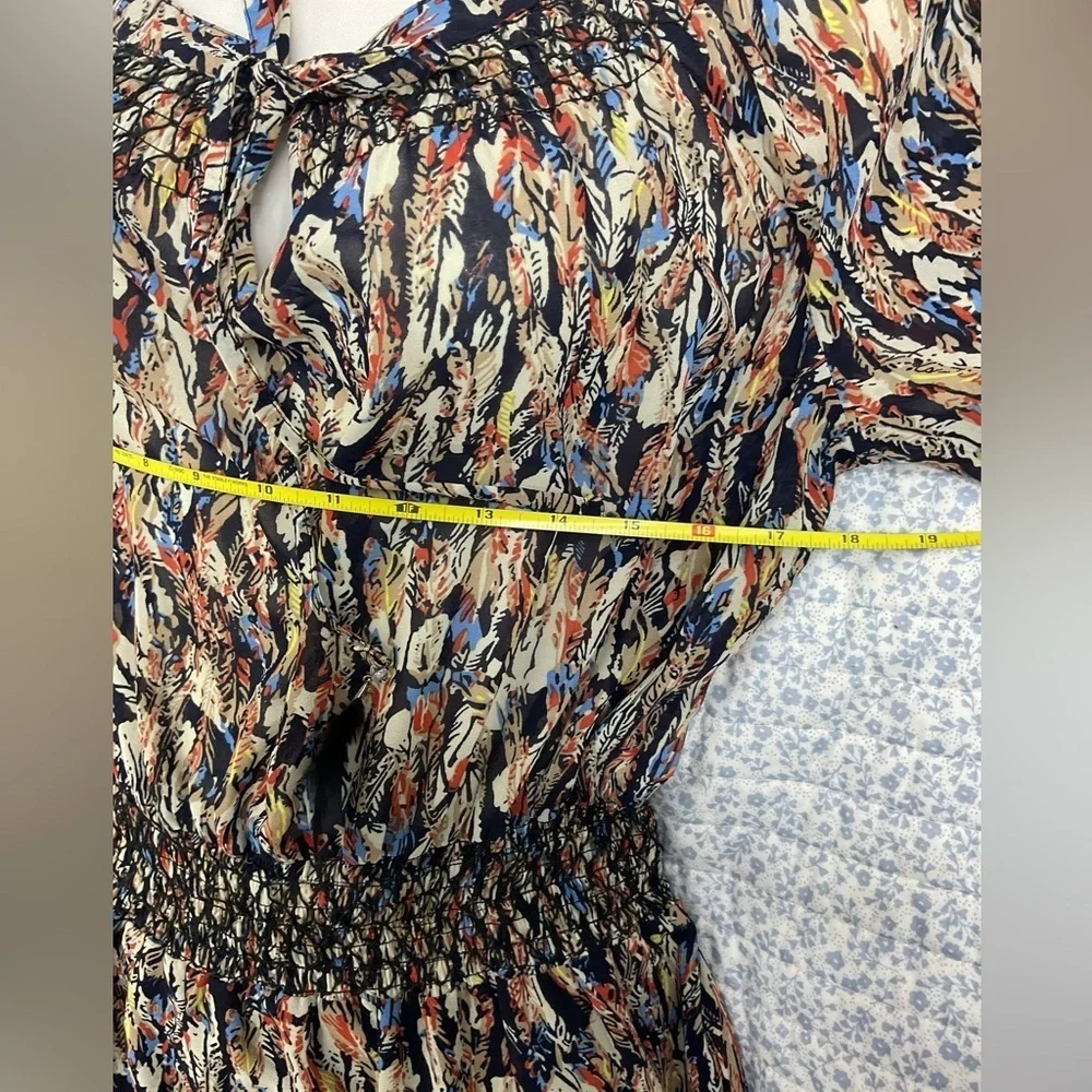 Elegant Multicolor Long Sleeve Dress